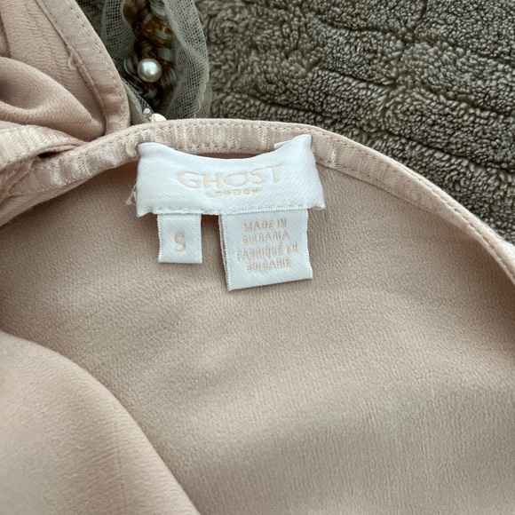 BHLDN long dress with beaded capelet - Picture 6 of 11